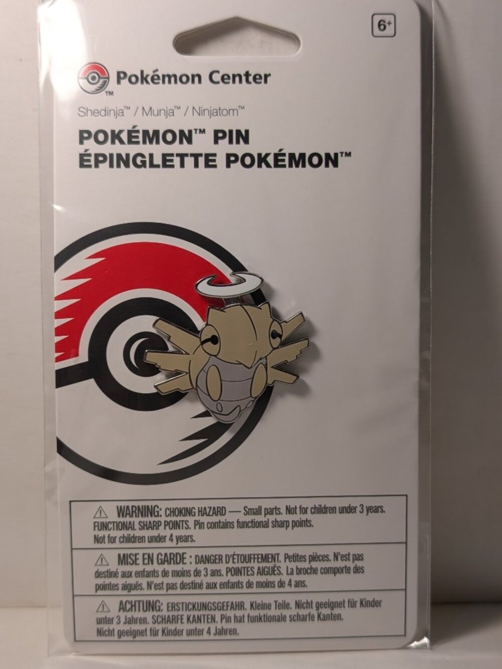 Pokemon TCG Shedinja Enamel Pin Official Nintendo Collectible Metal Badge